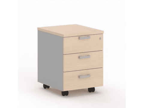 Imatge Buc de 3 calaixos amb rodes